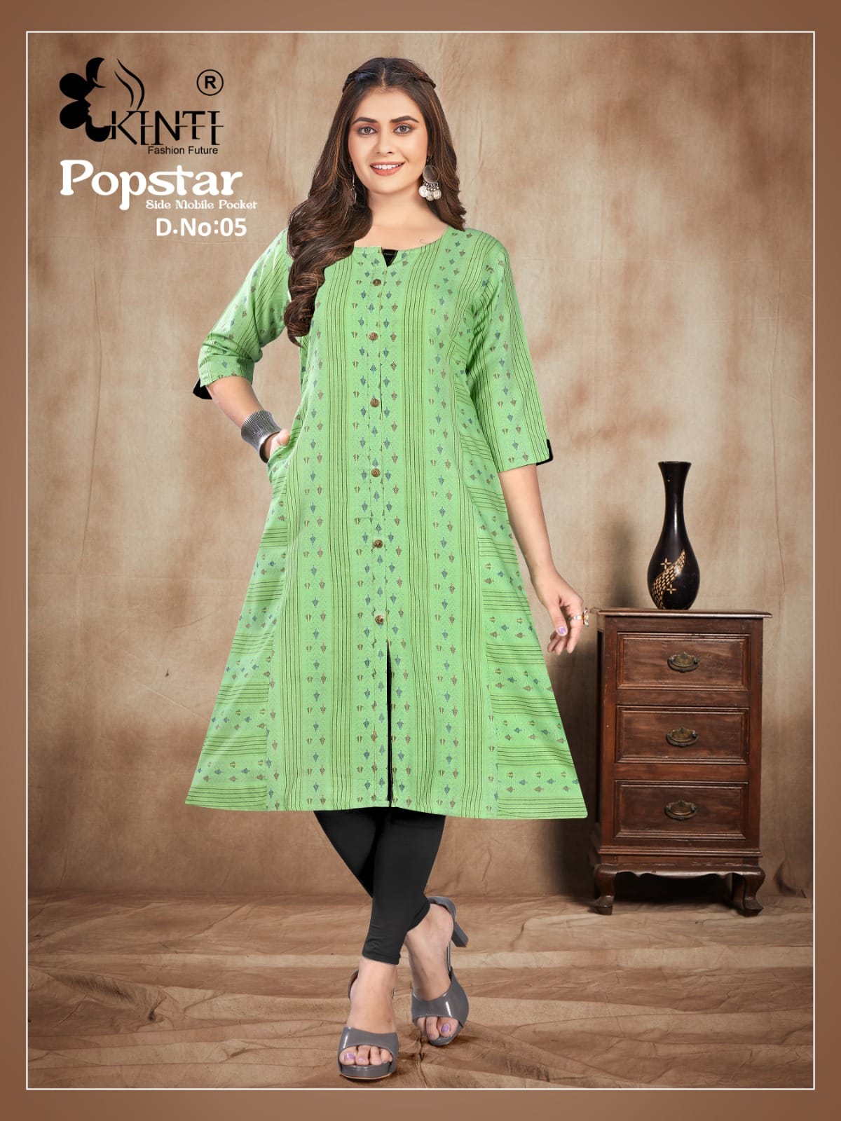 Popstar Vol 3 By Kinti Printed Kurtis Catalog